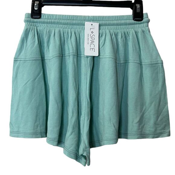 L*Space Day Tripper Short Pull On Elastic Waist Pool Green Women Small NWT - Picture 3 of 7